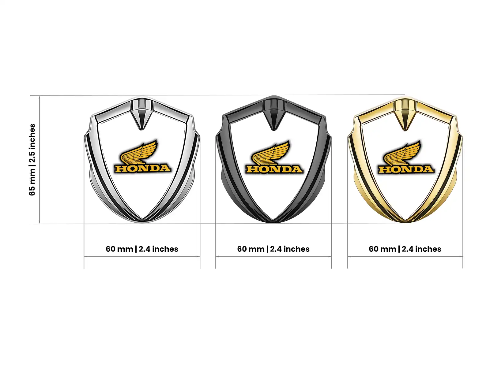 Honda Silikon Emblem Abzeichen Minimaler Stil Universell